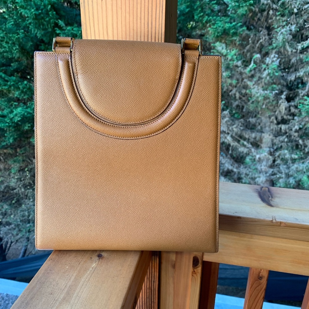 ❎ HOLD Bally Top Handle Shoulder Bag with Turnlock, Rare Vintage - Picture 4 of 12